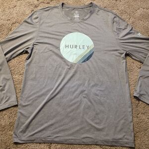Hurley Gray Long Sleeve Men's Shirt